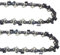 Josenidny 2 Stück 40,6 cm Sägekette 3/8 LP 55 Antriebskette für MS170 MS180 61PMM355, für 90PX055 90PX R55 Kette