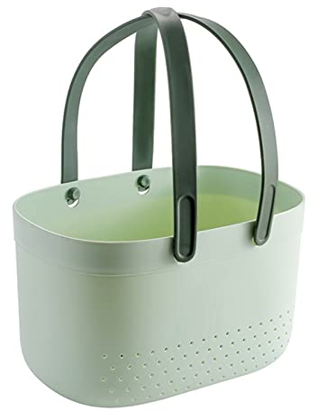 HERCHR Putzmittel Organizer Caddy Organizer, Tragbare Dusche Caddy Korb, Tragbarer Duschkorb, Kunststoff-Aufbewahrungskörbe Mit Griff, Kunststoff-Tragetasche, Caddy Organizer Bin Für Badezimmer