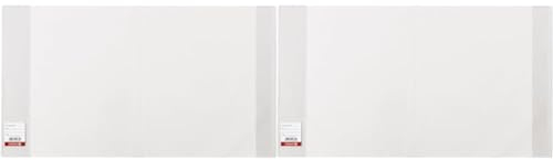 Brunnen 104030503 Buch-, Heftumschlag/Buchschoner (Buchhöhe 30,5 cm, 59,5 x 30,5 cm, mit Kantenschutz) transparent (Packung mit 2)