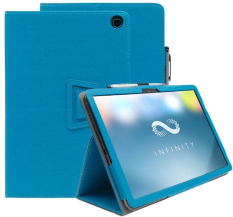 INSOLKIDON Compatible con TCL Tab 10L Gen 2 10.1 Inch 2023 Tablet Tablet Funda Protectora de Cuero Bumper Protección Carcasa con Soporte Función, Auto-Sueño/Activación Funda Plegable (Azul)
