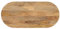 vidaXL Tischplatte, Holzplatte für Tisch Esstisch Couchtisch, Ersatztischplatte Massivholzplatte, 100x40x3,8cm Oval Massivholz Mango