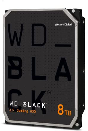 WD_Black 8TB Hochleistungsspeicher 3.5 HDD Gaming Festplatte, 7.200 U/min, SATA 6 GB/s, 256MB Cache, Schwarz