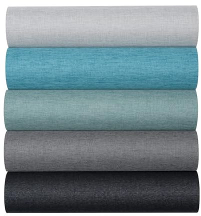 10 Stück Buchstoff, 35,6 x 25,4 cm, Stoffoberfläche und Papierrückseite, Buchtuch zum Binden, Buchbindungsstoff, 5 Farben, Buchbindertuch für selbstgemachte Stoffbucheinband, Buchbinderpapier (Stil A)