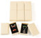 Cheriswelry 12 rechteckige Schmuckschatullen aus Pappe, Kraftpapier, Geschenkbox, Rautenmuster, Schmuckkästchen mit Schwamm im Inneren, für Ohrringe, Halsketten, Ringe, Verpackung, Kornseide