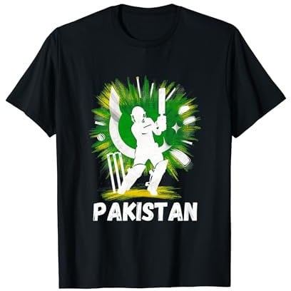 Pakistan Cricket Jersey 2024 Cricket-Flagge Pakistans T-Shirt