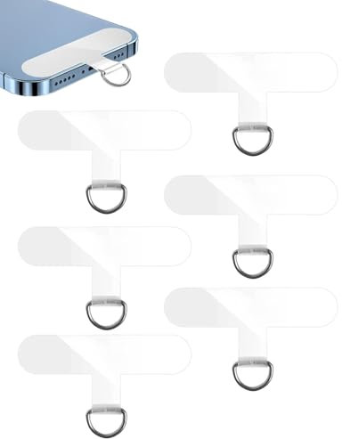 IPNSDON Paquete de 6 almohadillas para correa de teléfono celular, adaptadores de cordón, parches para teléfono celular, parches universales para fácil transporte, correas para bolso de hombro