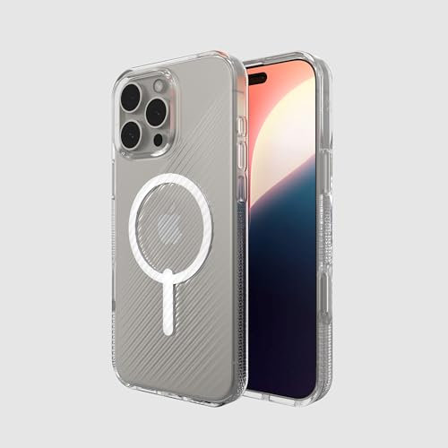 ZAGG Luxe Snap, Graphen-verstärkte Hülle für iPhone 16 Pro Max [6.9-Inch], MagSafe kompatibel, schlankes und Komfortables Design, stoßfest, Abdeckung für die Rückseite (Transparent)