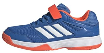 adidas Unisex Kinder Speedcourt Hallenschuhe Sport, Bright Royal Cloud White Team Solar Orange, 4.5 UK Child