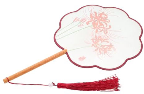HOLIDYOYO Éventail Ronde Translucide Soie Avec Accessoire De Traditionnelle Chinoise Pour Événements Et Célébrations