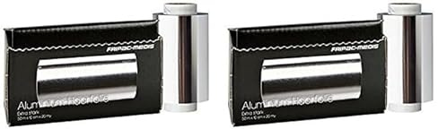 Fripac-Medis - Papier Aluminium Extra Fort en Boîte Distributeur - Le Coiffeur - 10 cm x 50 m (Lot de 2)