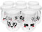OKUMEYR Bouteilles De Yaourt En Verre 8pcs Pour Pudding Dessert Lait Gelée Garçon Et Filles École