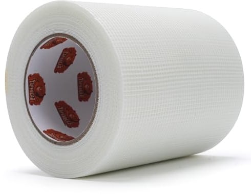 TAPEBEAR Drywall Tape Fiberglass Mesh Tape 150mm x 45m | Self-Adhesive Joint Tape Mold/Moisture Resistant for Drywall Repair, Wall Seam Sheetrock Hole Ceiling Crack Repair