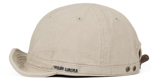 Clakllie Short Brim Baseball Cap Flat Brim Basecap mit Kurzem Schirm Cotton Cappy Schildkappen Casual Outdoor Sport Cap