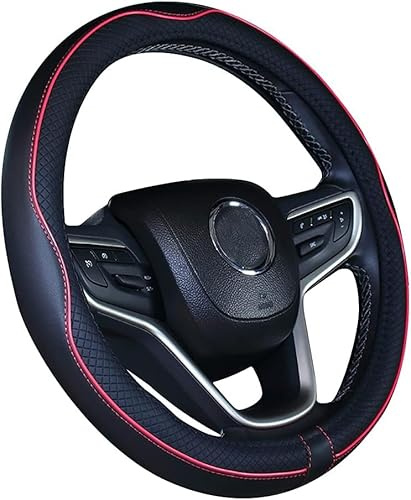 ZTYUANHANG 37-39cm Auto Lenkradbezug für Hyundai i30 Kombi ab 11/2018, Rutschfester Lenkradbezug, Leder Lenkradhülle, Lenkradbezug, Lenkrad Bezug Lenkradschutz