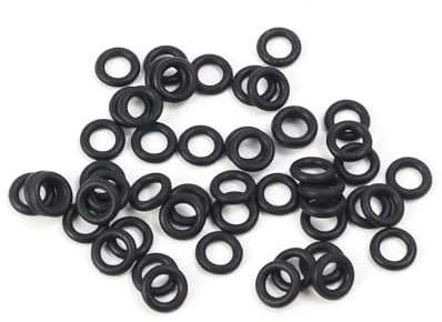 Mandouer 50 Stück Nitrilkautschuk O-Ringe, 7mm AD x 4mm ID x 1,5mm Breite | Metrische NBR Dichtungsringe, öl- und kraftstoffbeständig, für Auto, Hydraulik und Pumpen
