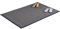 Relaxdays Schmutzfangmatte grau, Fußmatte Innen, Schmutzmatte groß, Fußabtreter dünn, Türmatte 120x180 cm, schwarz-grau