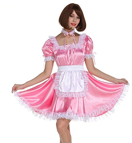 GOceBaby Robe de Demoiselle d'honneur en Satin Rose D¨¦Collet¨¦ Carr¨¦ Soubrette (3XL)