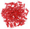 VOSAREA 100 PCS Clips pour Photos Bois Mini Petit Papier Clips Pince à Linge pour Le Mariage Liège Conseil Suspendus Photos Peinture Artisanat Artisanat - Rouge
