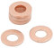 sourcing map 10pcs 7mm Diámetro Interno Arandelas de Cobre círculo de Juntas de Sellado Plano