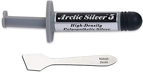 Nabob Deals Arctic Silver 5 Pasta de enfriamiento térmico compuesto de 3,5 g pasta disipador