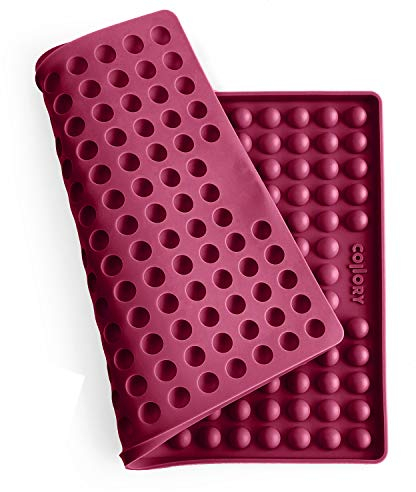 Collory Backmatte Hundekekse für MEDIUM HALBKUGEL (1,5cm Ø) Leckerlis, Silikon Backform, Backunterlage für Backblech, Diätmatte, Hitzebeständig, Lebensmittelecht & Bpa-frei