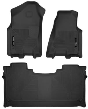 Husky Liners - 54608 passend für 2019–20 Dodge Ram 1500 Crew Cab mit werksseitiger Aufbewahrungsbox X-act Contour Vorder- und 2. Sitz-Bodenmatten