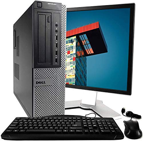 POSTAZIONE COMPLETA COMPUTER FISSO PC Intel CORE i5 Windows 10 + Monitor LCD 22 VGA/DVD Rom/Microsoft (Ricondizionato Certificato)
