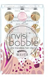 Invisibobble Pince A Cheveux Transparente Waver X3 - Barettes Cheveux Fille Édition Limitée - Pince A Cheveux Femme Forte - Barettes Cheveux Femme Chic