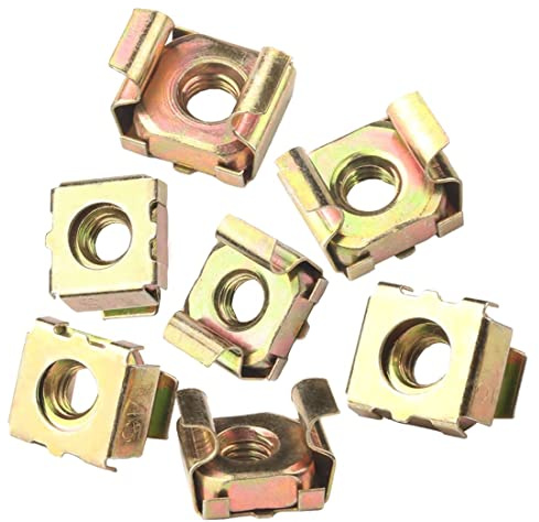 CONPHERON M12 Ecrou Cage Ècrous Cage Carrés en Acier au Carbone Zingué pour Armoires de Serveurs (10 Pièces)