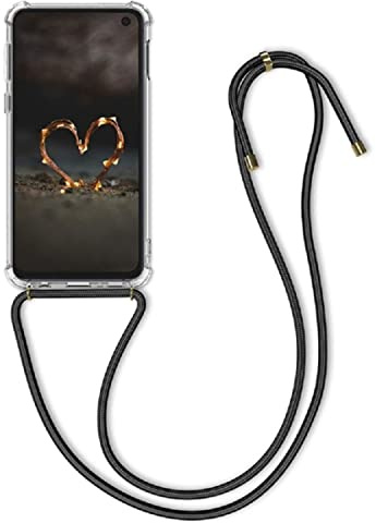 CoverKingz Handyhülle zum Umhängen für Samsung Galaxy M53 5G - Silikon Handy Hülle mit Band - Handykette Cover Case Umhängehülle Transparent