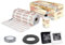 BeWarm Electric Underfloor Heating Kit, 200w / m2 Sticky Mat (18m2, Smart White WiFi Thermostat)