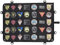 Panneau de Patch Tactique Militaire, Planche du Support de Patch Pliable Panneau de Brassage Tactique Militaire avec Crochet et Boucle pour Suspendre des Patchs Militaires (Noir, 62.5 x 48.5 cm)