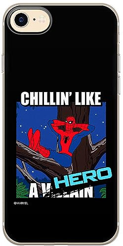 ERT GROUP mobile phone case for Iphone 7/8/ SE 2/ SE 3 original and officially Licensed Marvel pattern Spider Man 033 optimally adapted to the shape of the mobile phone, case made of TPU