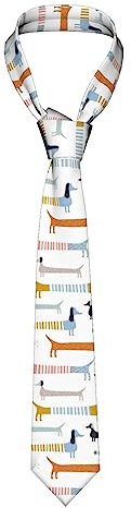 BEEOFICEPENG Herren-Krawatte, Dackel, Weiner-Hund, Herren-Krawatte, Business-Krawatte, Anzug-Krawatte, weiche Hochzeit, Gentleman, formelle Krawatte