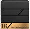 MTEC Design Schwarz Briefkasten mit Hausnummer & Ihre Namen Gravur Personalisiert, Wandbriefkasten mit Extra Zeitungsfach, Briefkasten Groß, Golden, (Gold 4)