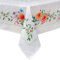 Arquiel Tischdecke Rechteckige Floral, Wasserabweisend Tischdecken mit Wilde Blume Blätter, Polyester Langlebige Abwaschbar Tischdeck FüR KüChe Essen Parteien FrüHling/Sommer(152x213cm)