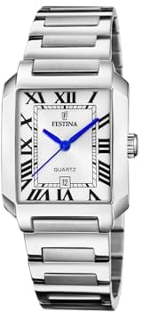 Festina Reloj Mujer F20679/1 On The Square Caja de Acero Inoxidable 316l Plateado Correa de Acero Inoxidable 316l Plateado
