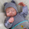 JIZHI Newborn Baby Doll - Real Life Babies 20inch White Skin with Vin-yl Body - Realistic Reborn Doll Close Eyes for Girl