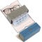 Flutesan Contact Lens Case, Leather, Blue, Double Sided Portable 2 in 1 Contact Lens and Eyeglass Case for Travel Outdoor Daily Use