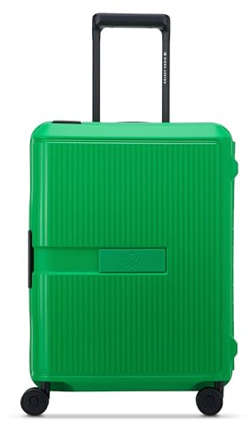 DELSEY Paris x United Colors of Benetton - Color Block HARDSIDE - Valise soute Rigide 66 cm x 46 cm x 28 cm - 73 L - Vert