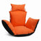 MG Design Hängesessel Kissen in orange - aus strapazierfähigem Stoff, mit weicher Füllung, mit Kopfstütze mit Schnüren zum Binden - Kissen für Hängeschaukel Outdoor, Garten, Terrasse