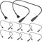 RUNCCI-YUN 10PCS 3-Pin / 4-Pin cable ventilador DC5521, PC ventilador de caja cable,4Pin adaptador CPU PC Fan Connector