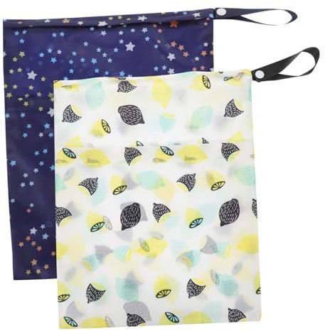 MERRYHAPY 2 Stück Wasserdichte Nasstasche Wickeltasche Zum Aufhängen Windel Organizer Windel Organizer Zum Aufhängen Wickeltasche Organisationsbeutel Windel Organizer Tasche Windel