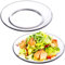 NUTRIUPS Lot de 2 petites assiettes à dîner en verre trempé de 19 cm pour la cuisine