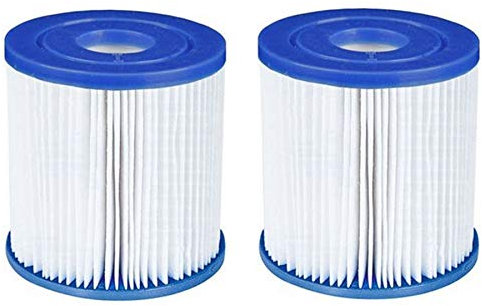 Typ I Ersatzfilterkartusche für Schwimmbadfilterpumpe Größe 1 - 2er Set | Aufblasbarer Poolfilter für Garten Außenpools