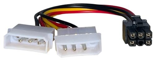 SM-PC® PC Grafikkarten-Stromkabel/Stromadapter, PCI-E/PCI Express 6-Pin #393
