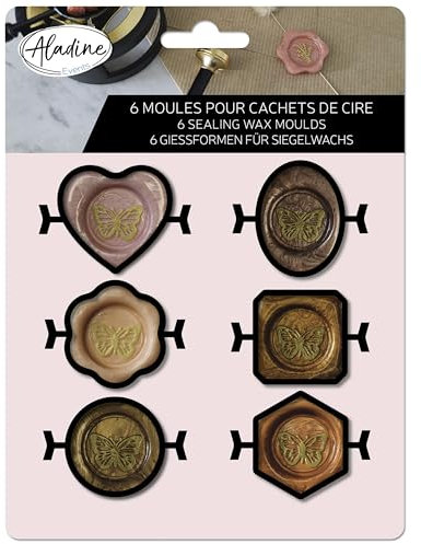 Aladine - 6 Formen für Wachssiegel
