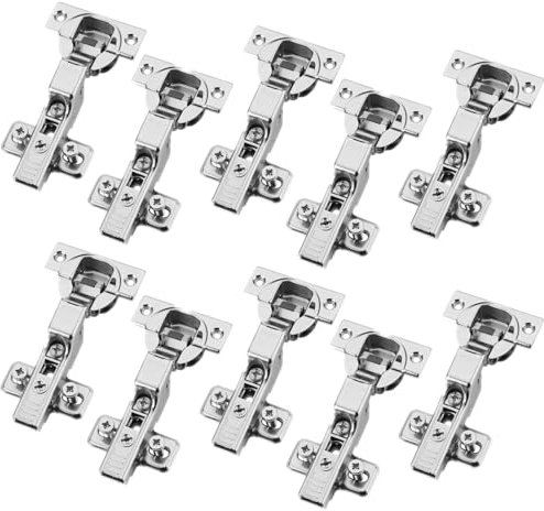 10er Set BLUM Topfband Mittelanschlag 71B3650 110° mit Schließautomatik inkl. Montageplatte 173L8100 und Systemschrauben