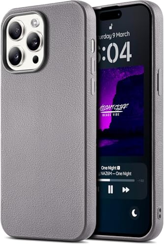 BEZ Phone Case for iPhone 14 Pro Max Case, Soft TPU Ultra-Slim Protective Cover for iPhone 14 Pro Max, Shockproof, Anti-Scratch, Gray