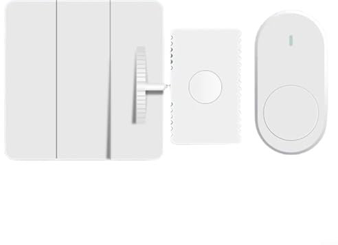 Sumsoctober Pulsador de botón de casa inteligente, controlador de interruptor de luz remoto, funcionamiento inalámbrico de largo alcance (1 control remoto)